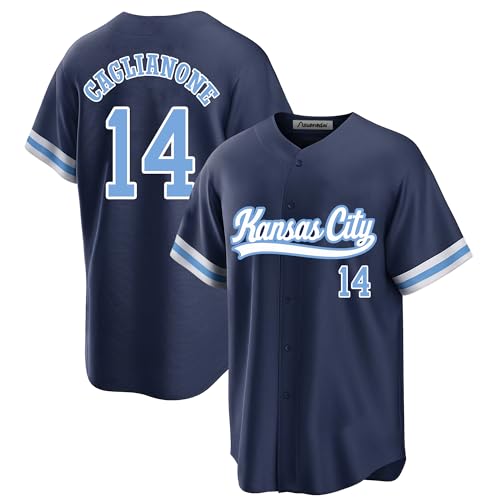 Custom Mens/Women/Youth Kansas City Baseball Stitched T-Shirt for Sports Fan