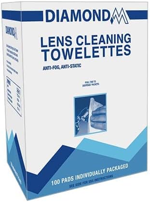 Lens Cleaning Wipes, Pre-Moistened Tissues, Anti-Fog, Anti-Static, Anti-Streaking, Cleans Glass and Plastic, Case of 10 Box
