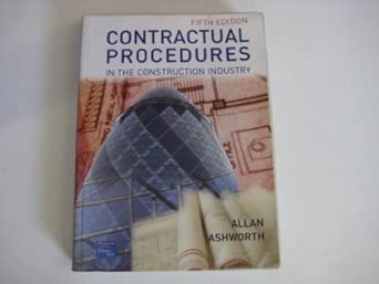 Contractual Procedures in the Construction Industry 5th Edition-Wow! eBook