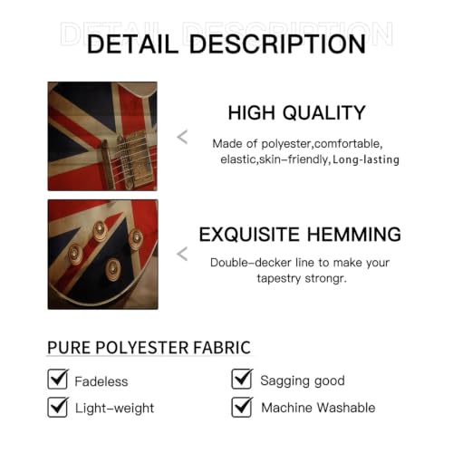 Tenture murale drapeau britannique en polyester 70x90