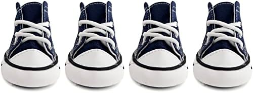HPWFHPLF Dog Boots, Dog Shoes Sport Sneaker for Small Medium Large Dogs, Anti-Slip Paw Protectors for Hot Pavement (Size 8, Blue)