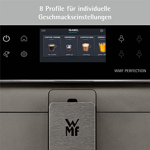 WMF Perfection 780L Kaffeevollautomat mit Milchsystem,18 Getränkespezialitäten, Double Thermoblock, Edelstahl-Mahlwerk, Nutzerprofil, 1l Milchbehälter, TÜV Hygienezertifikat – Bild 5
