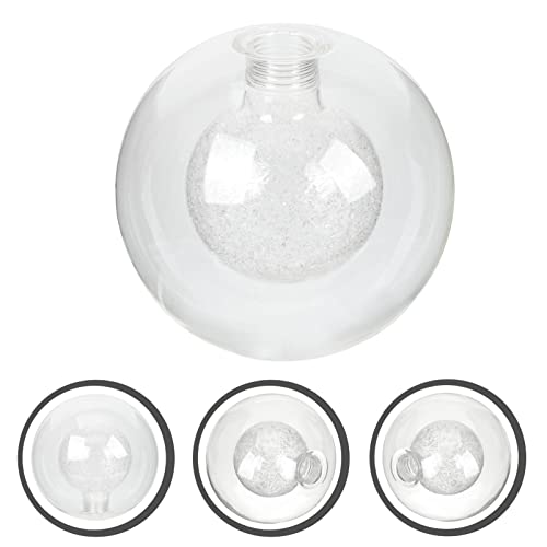 Image of Angoily Double Layer Glass Lamp Shade 4.72In Ceiling Light Cover G9 Base Replacement Globe for Chandelier Pendant Lighting Fixture