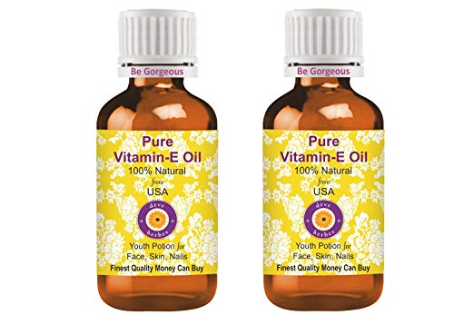 Deve Herbes Vitamin E Oil for Healthy Skin, Hair & Nails | Pure | Non-Sticky | Non-greasy | Lightweight | All Skin Types | Men and Women 15ml X 2