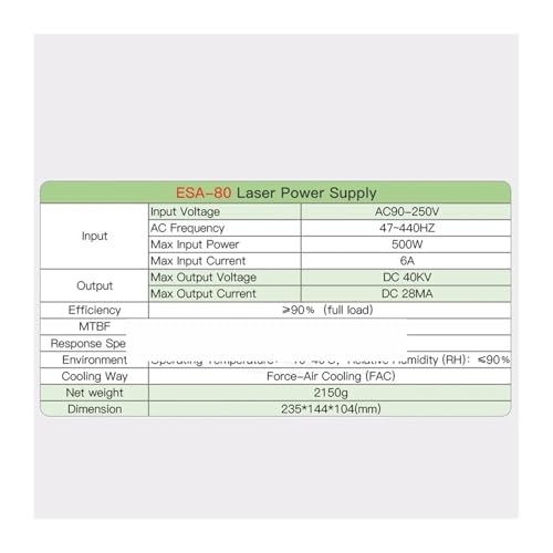 Alimentation HY-ESA80 80 W boîtier de commutation électrique de table