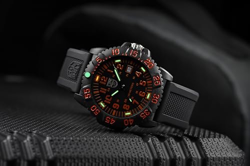 Luminox - Sea Lion 44 mm męski zegarek na rękę | SKU X2.2053 | obudowa i luneta CARBONOX | szwajcarski mechanizm kwarcowy Ronda 515 | trwała jasność 25 lat | wodoszczelność 100 m | czarna silikonowa
