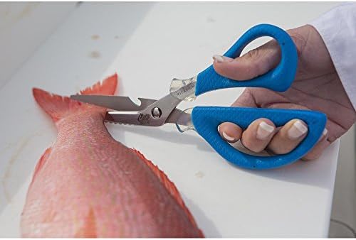Cuda 8-Inch Titanium-Bonded Detachable Fishing Scissors with Fish Scaler & Bottle Opener (18854)