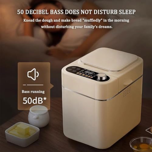 Automatischer Brotbackautomat,Brotbackautomat mit automatischem Nussspender,26 voreingestellte Funktionen,13-Stunden-Timer und 1-Stunden-Warmhaltefunktion,kleiner Brotbackautomat for Küche und Zuhause – Bild 8
