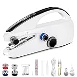 Handheld Sewing Machine, Dual Electric Power Mode,Easy to Learn, Sportable Sewing Machine and Kit for Beginners., Can be Used at Home or Outdoors to Sew Clothes Quickly Anytime, Anywhere, （White）