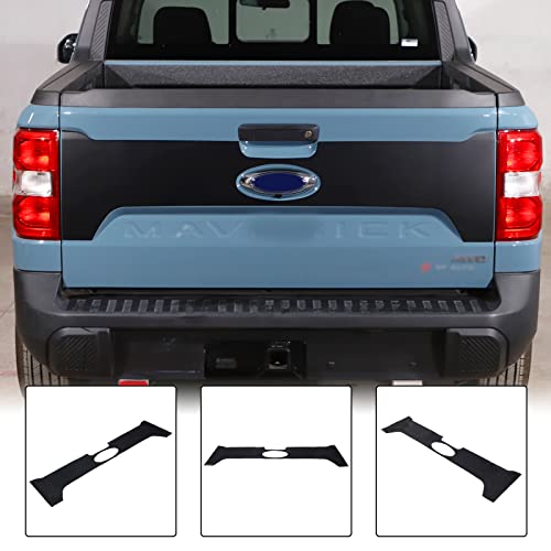 Image of Aunginsy Ford Maverick 2022-2024 Tailgate Blackout Decal, Vinyl, Black, Modern Style, Waterproof, Rectangular, Outdoor Use, Vehicle Theme, Decal