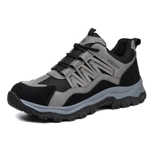 Image of Steel Toe Safety Shoes for Men Light Comfort Work Shoes.
