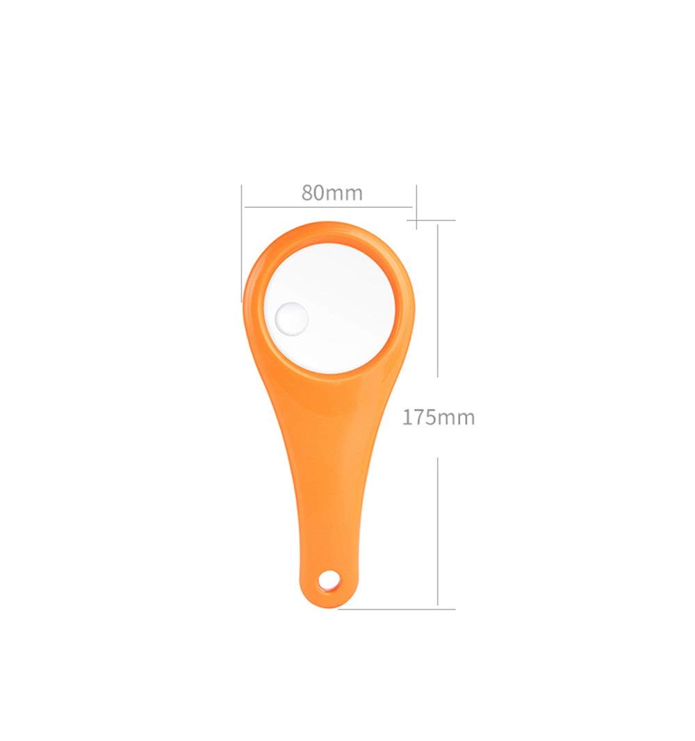 Handlupe, Lesefeuerlupe, 5-fache Platte
