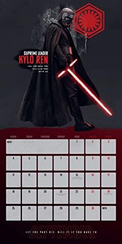 Star Wars The Villains Calendar 2023 The Dark Side Darth Vader Calendar Gift Present with Free Organising Stickers