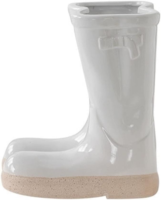 Vase Creative Potted Flower Pots Ceramic Vase Desk Decoration Flower Arrangement Room Modern Decor Floral Vases Suitable for Dining and Living Room Home decoratio(White)