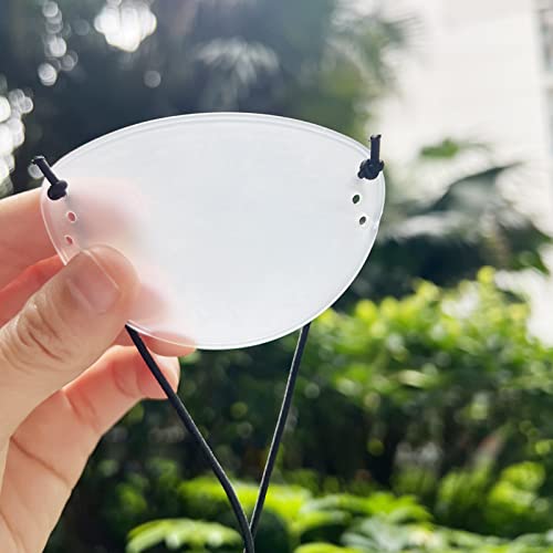 Vandorla Eye Shield, 2 Pcs Plastic Eye Shield Eye Patch for Surgery Covering Breathable After Surgery Eye Protection with Tape, Clear