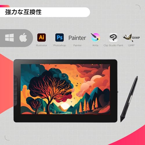 Image of ViewSonic (From USA)33.85 Cm (13.33 inch) FHD Digital Graphics Pen Tablet, Second Screen for Laptop with 8192 Pen Pressure, 6 Express Keys, EMR Battery-Free Pen, 2 x Type-C, 1 Mini HDMI, 815g, 7mm GD1330.