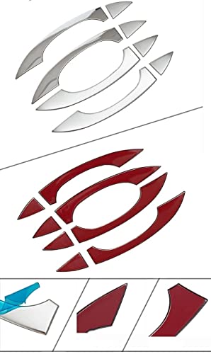 Bandes décoratives pour extérieure poignée porte A6 A7 finition chrome C7