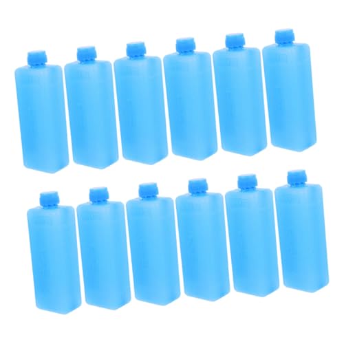 Mipcase 12Pcs Portable Freezer Blocks for Air Conditioner Fans Reusable Cooling Packs for Food Lunch Boxes for Camping Outdoor Activities