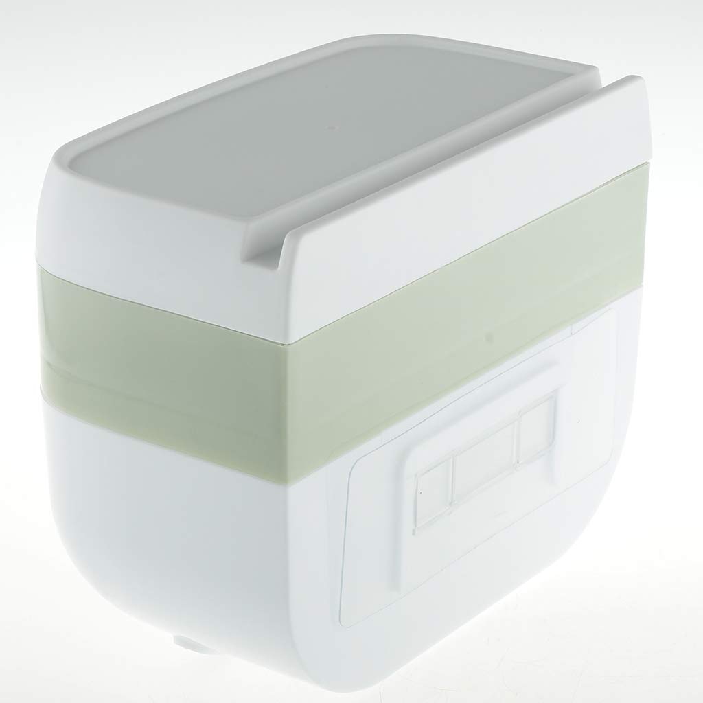 1 Piece Oval Double Tissue Box Holder Paper Container for Home Decor Green 2