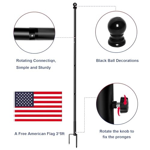 Senzhiyi FLAGPOLE S For House,Portable Tangle-Free Outdoor Flag Poles thumb #4