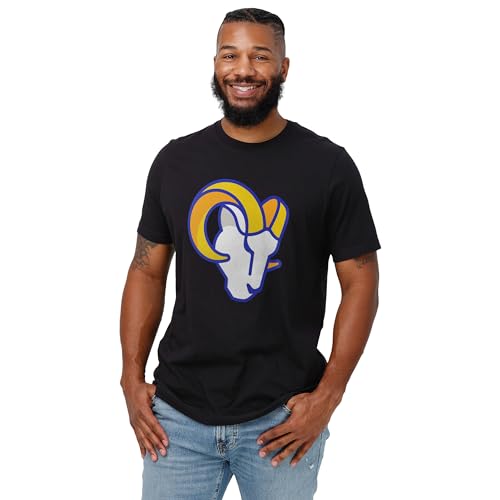 Image of FOCO Men's NFL Team Primary Logo Black Short Sleeve T-Shirt