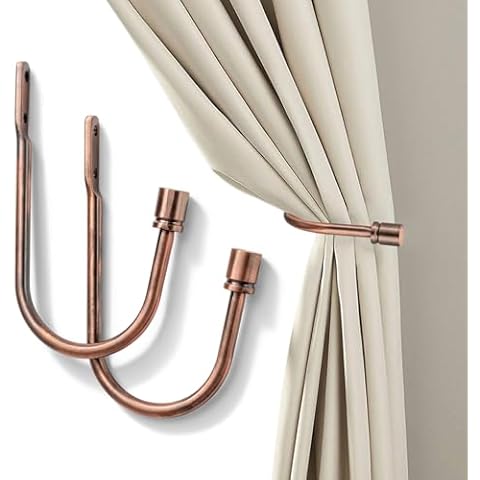 SIXZOONM Brass Curtain Holdbacks Cover