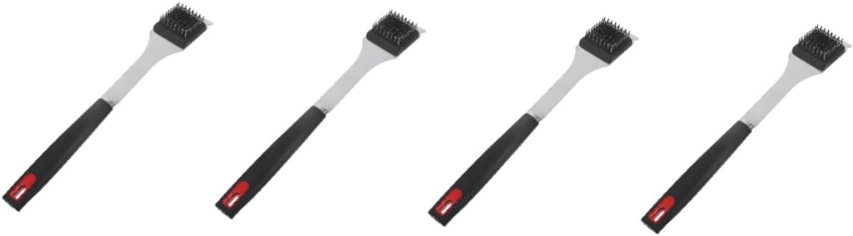 POPETPOP 4pcs BBQ Cleaning Brush Grill Brush Durable Scraper for BBQ Grilling Accessory
