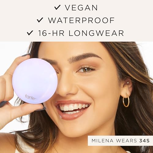 Image of tarte face tape pressed powder - Medium-Coverage Waterproof Powder with Hyaluronic Acid, Snow Mushroom & Peptides to Smooth & Set Makeup, Lightweight, Vegan & Cruelty Free