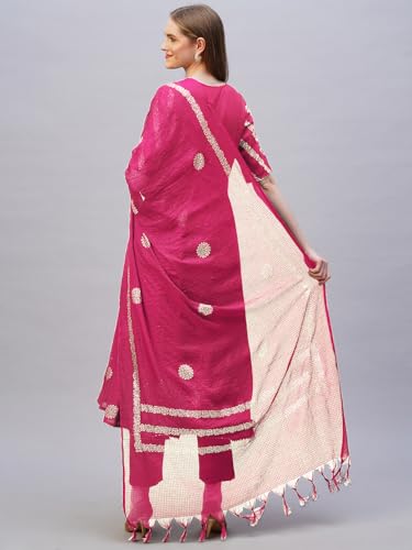 Image of ANNI Designer Rayon Blend Women Kurta Set with Pant & Dupatta
