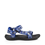 Teva Boys' Hurricane 3 Sandal, Mosaic Blue/Grey, 3 M US Little Kid