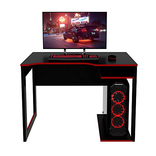 Mesa Gamer Tecnomobili ME4161 Preto/Vermelho
