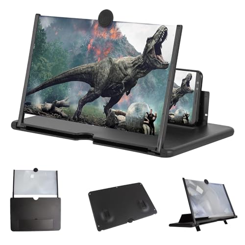 New Version 3D Screen Magnifier Glass with Mobile Stand Video Screen Amplifier Eye Protection Extended Expander Support for All Smartphones 3 416fD25JaAL
