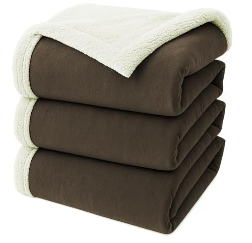 Image of VAS COLLECTIONS Premium Sherpa Flannel Blanket | 460 GSM Ultra-Soft Plush Heavyweight Blanket | Warm & Cozy Winter Comforter for Bedroom - (Grey, 58x88 Inches, Single (2300 g))