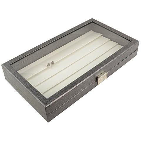 Volle Größe Ohrring Display Tablett Schutzhülle Klar Acryl Deckel Cover