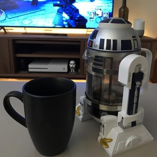 Pesfehhy Mokka-Kaffeemaschine mit Handkurbel, Robot Star French, Kaffeemaschine, 24 cm Hoch – Bild 7