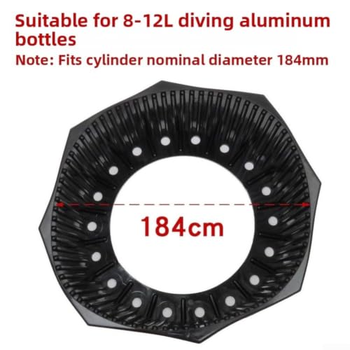 Base de bota de tanque de buceo para cilindros negros de 4 a 6 litros 5