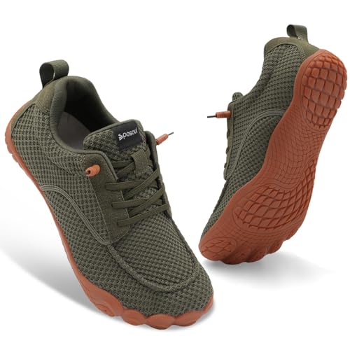 Spesoul Mens Barefoot Shoes Wide Hiking Shoes Zero Drop Minimalist Sneakers Lightweight Breathable Slip On for Water Trail Running Workout Grounded Walking 12 Wide