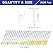 uxcell 2000Pcs 21 Degree 0.113