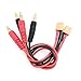 2 PCS RC Battery Charge Cable XT30 Female Plug to 4mm Bullet Banana Connector 18AWG Wire for RC Helicopter Quadcopter Lipo Battery