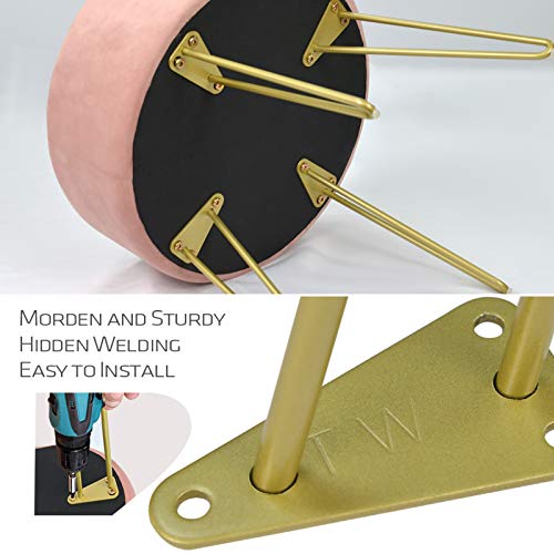 Hairpin Furniture Legs With Built-In Floor Protectors 6 Inches Gold End Table Chair Leg 4Pcs Diy Projects For Home #TOP2