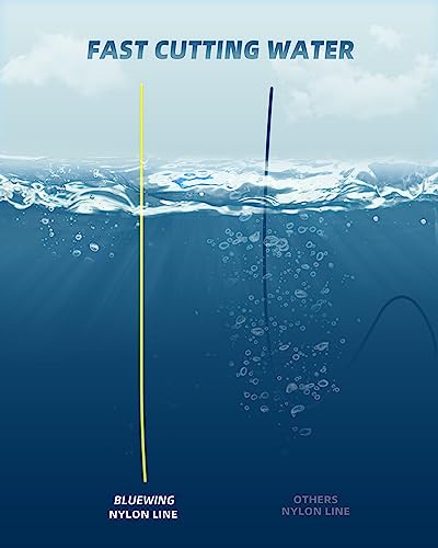 Image of BLUEWING Monofilament Fishing Line Clear Mono Fish Wire Thin Diameter String 6-400 lbs, 50-3000 Yards