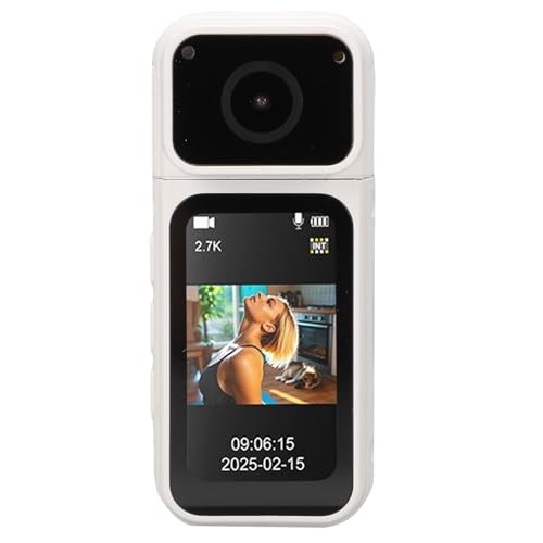Caméra corporelle et caméra de sport magnétique 2,7K avec support vlogging et grand angle