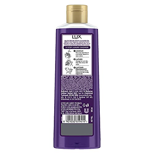 Lux Shower Gel, Black Orchid Fragrance & Juniper Oil Bodywash, With Glycerine For Soft Skin, Long Lasting Fragrance, Paraben Free, 245 Ml - Image 3