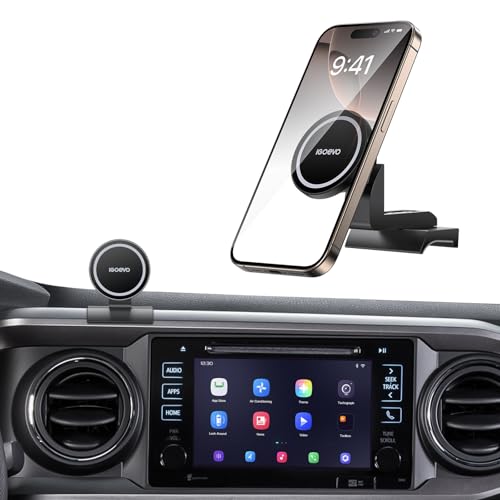 iGoevo 360° Rotating Magnetic Phone Mount for Toyota Tacoma 2016-2023 Dashboard - Secure Hold | Dashboard Phone Holder, Tacoma Phone Mount, Magnetic Car Mount, Toyota Tacoma Accessories