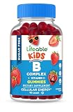 Lifeable Sugar Free Vitamin B Complex for Kids | B-Complex with Vitamin C | Great Tasting VIT B Complex Vitamins | Energy and Nerve Support | Kids B Vitamins Complex for Boys and Girls | 90 Gummies