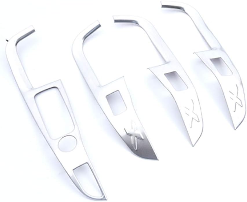 New Protective Window Control Covers Compatible with BMW X5 G05 2019-2020 (Silver)