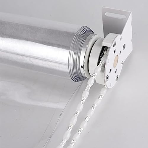 Waterproof Clear Roll Up Blinds,Transparent Rainproof Plastic Window Blind,Outdoor Clear Roller Shades,Thermal Insulated Dust-Proof,for Hotel Office Partition,Width X Height (140x120cm (55x47in))
