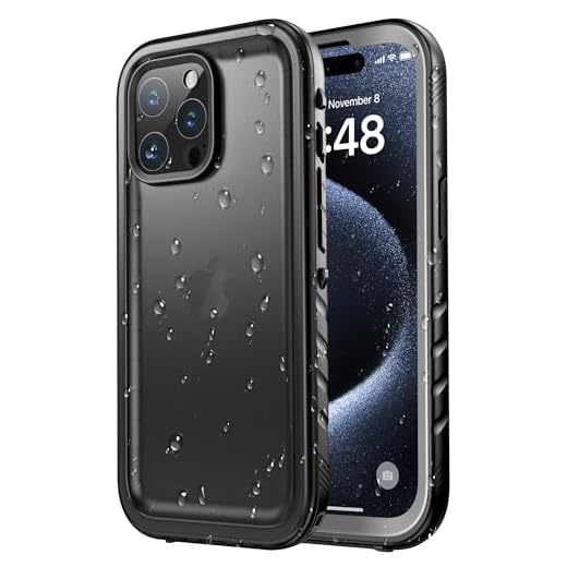 SPORTLINK Coque Étanche Antichoc - Militaire 360 Integrale Incassable Imperméable Antipoussière [Protection Écran & Caméra Intégrée] pour iPhone 15 Pro (6,1"), Noir