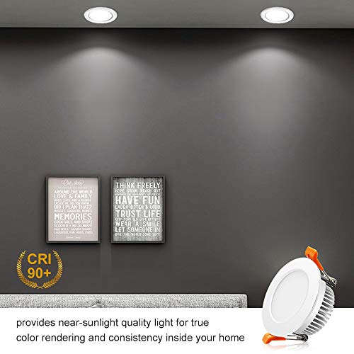 BIRRAY 2 Inch LED Recessed Downlight, 5000K Daylight White, 3W (35W Halogen Equivalent) Dimmable LED Ceiling Light with Driver, CRI 80+, 6 Pack by BIRRAY - Used condition - Image 4