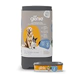 Pet Genie Dog Waste System | Odour-Control Trash Can with Locking Lid for Easy Clean-Up | Includes 1 Refill
